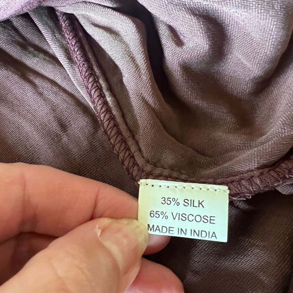 Double D Ranch “Ridge Road” Purple Crushed Velvet Beaded Tunic Dress | Size 1X - Picture 7 of 9